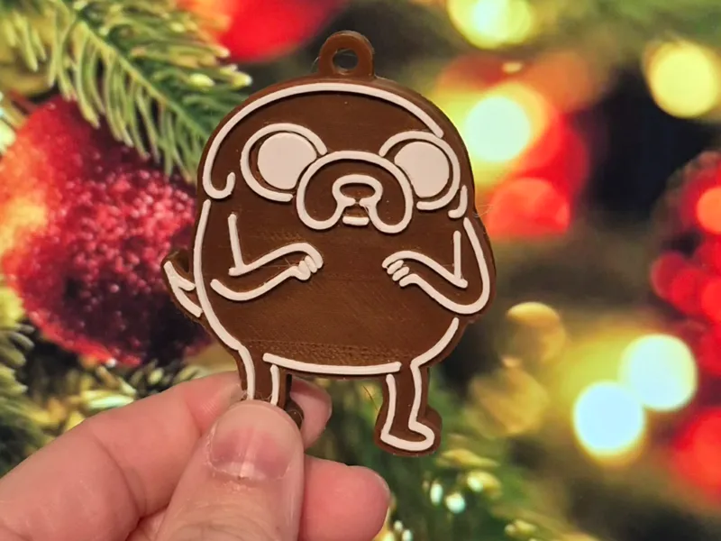 Jake the Dog Adventure Time Gingerbread Ornament