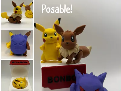 PokéBon magnet puzzle mix and match figures