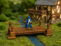 Pont suspendu en bois - décor pour jeu de rôle — photo 1
