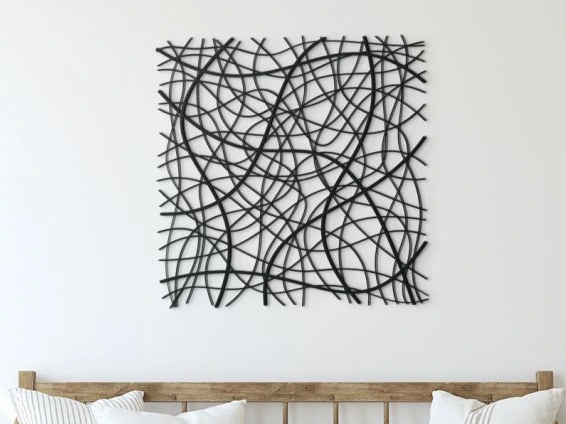 Intertwined Shapes 3D Wall Sticker