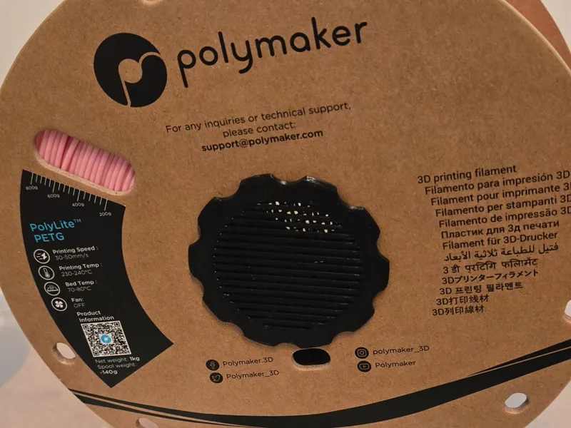 Polymaker Cardboard Spool Desiccant Holder