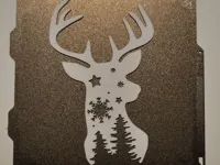 Renne avec étoiles et sapins de Noël — photo 2