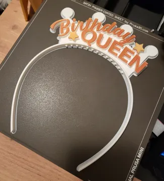 Birthday headband - Queen