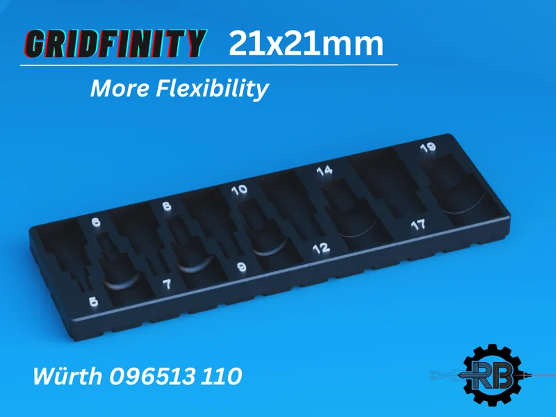 Gridfinity Holder for Würth 1/2″ Socket Set
