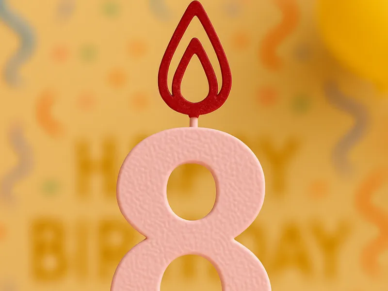 Number Candle_8