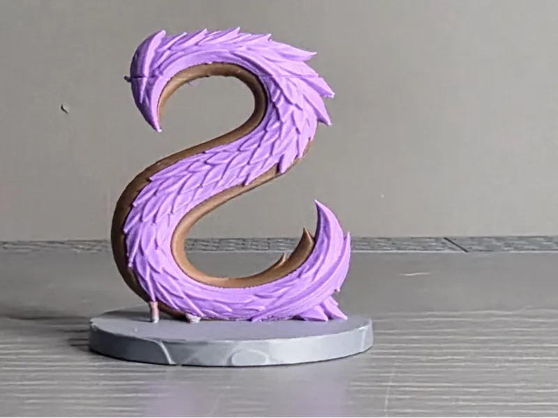 Dragon Letter S Display Sculpture