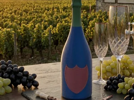 Bottiglia Dom Perignon senza etichetta