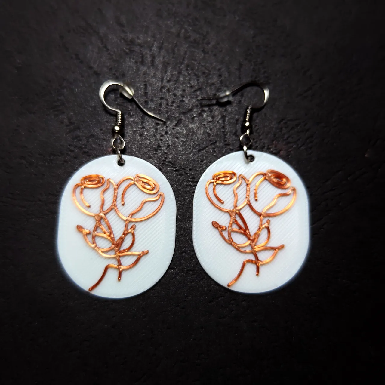 Twin Rose Earrings view 3