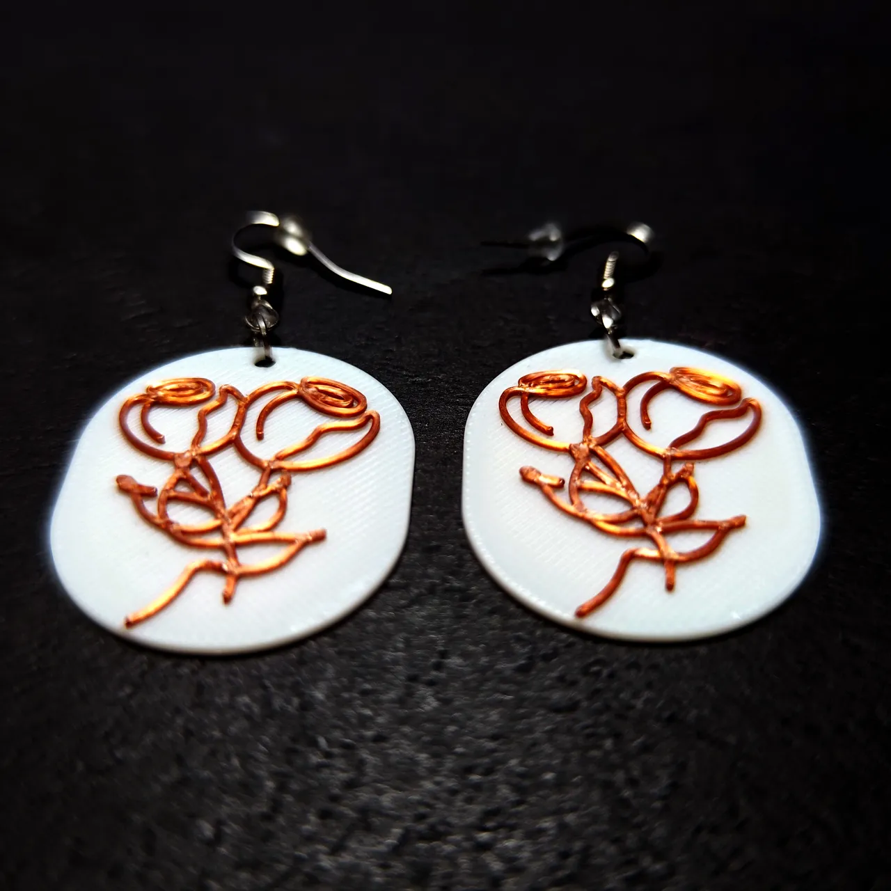 Twin Rose Earrings view 2