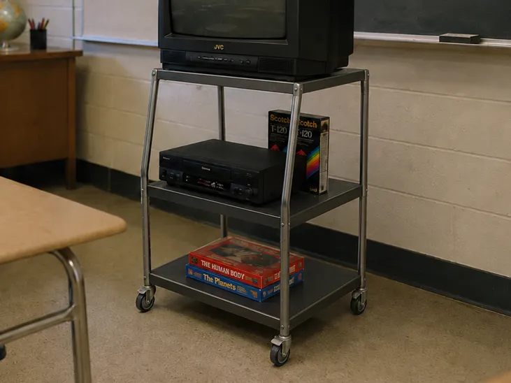Miniature School AV Cart