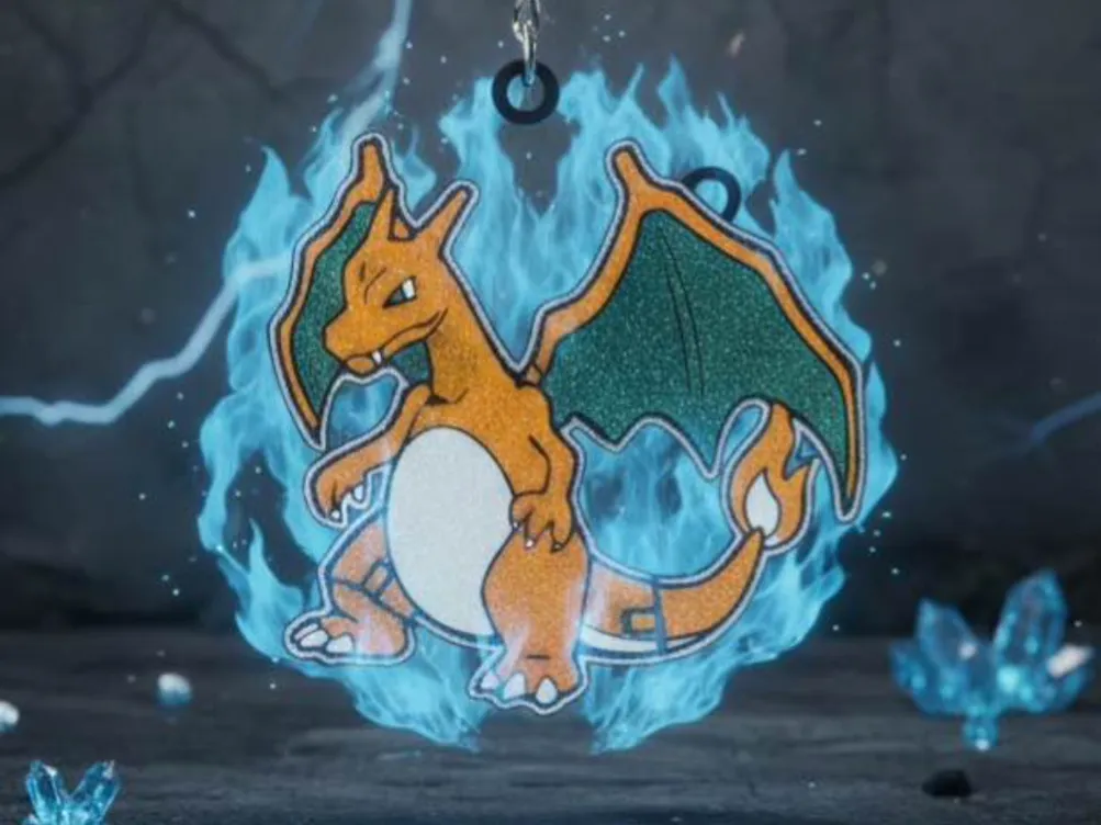 Charizard Pokemon Flexi Keychain - Free 3D Print Model - MakerWorld