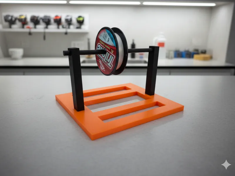 Simple Fishing Reel Spool Holder