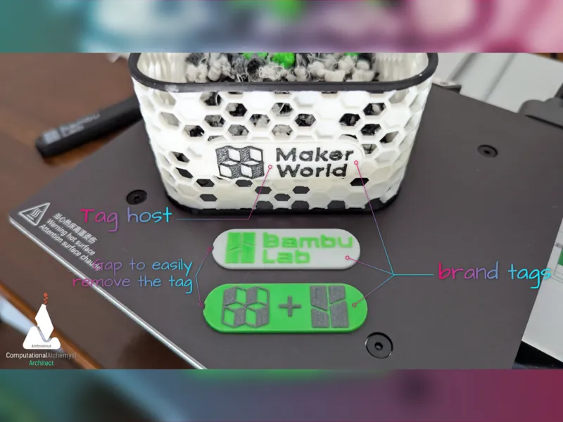 BeePoop Basket with tag