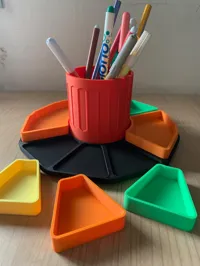 Organiseur de bureau rotatif multicolore — photo 2