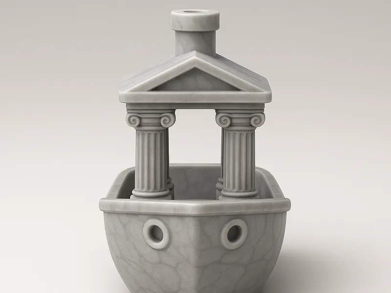 Greek Temple Benchy