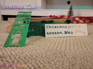 Christmas Quotes Bookmark Collection 