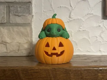 Accesorio de iluminación decorativa: Turtle GlowPaws Tealight Holder Pumpkin — vista de referencia 3