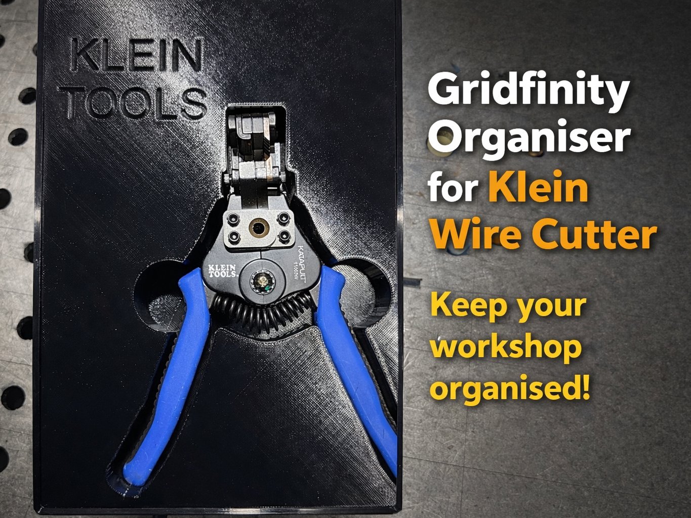 Klein wire cutter Gridfinity organiser