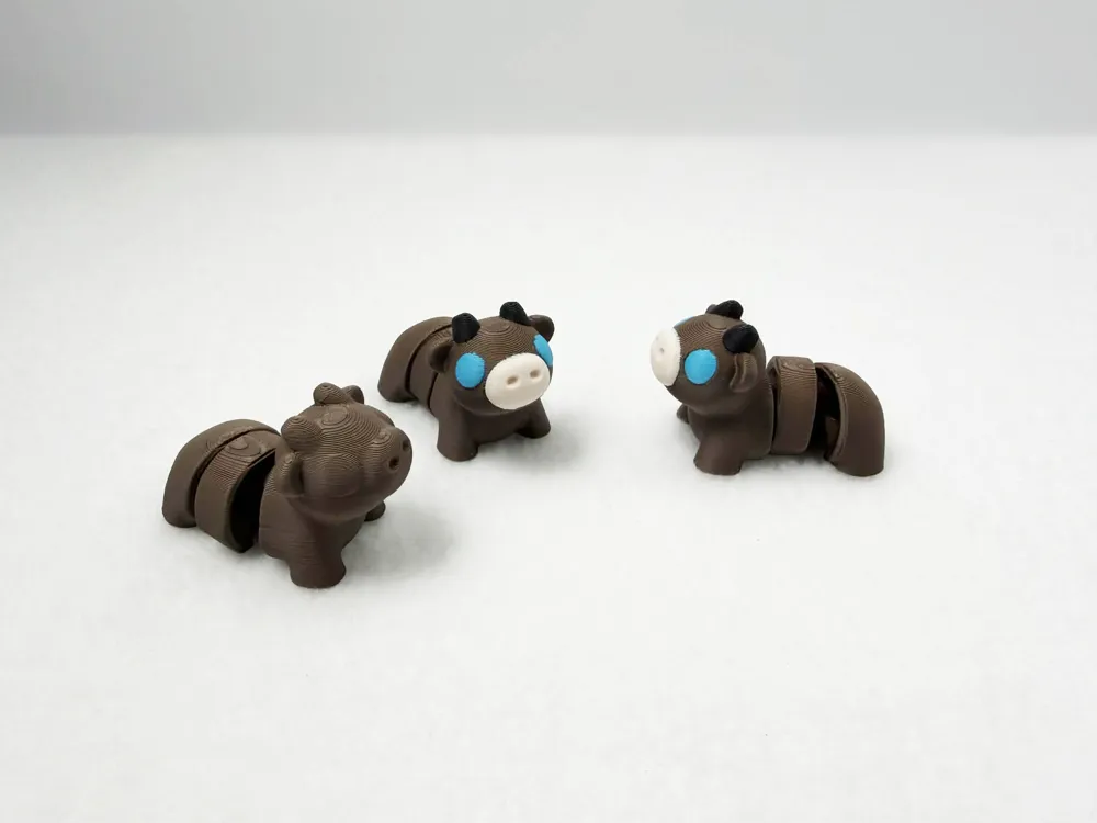 Flexi Baby Cow - Free 3D Print Model - MakerWorld