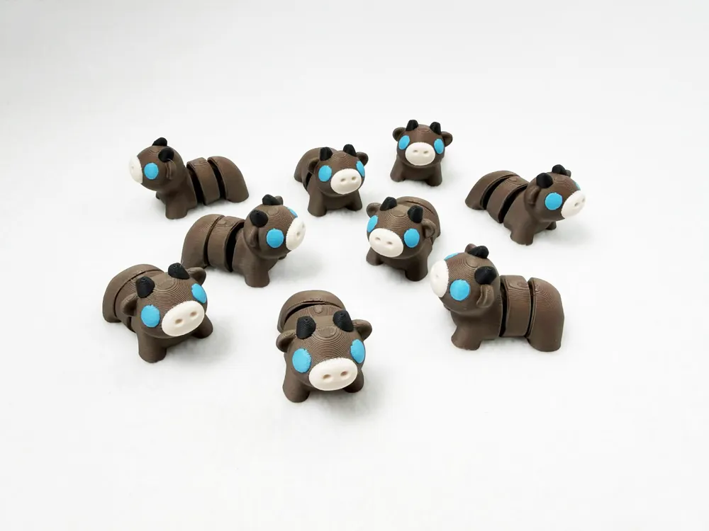 Flexi Baby Cow - Free 3D Print Model - MakerWorld