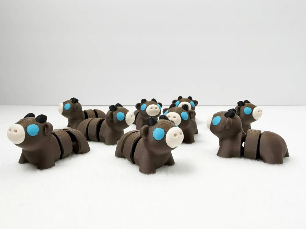 Flexi Baby Cow - Free 3D Print Model - MakerWorld