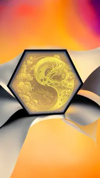Lampe hexagonale yin-yang Dragon — photo 2