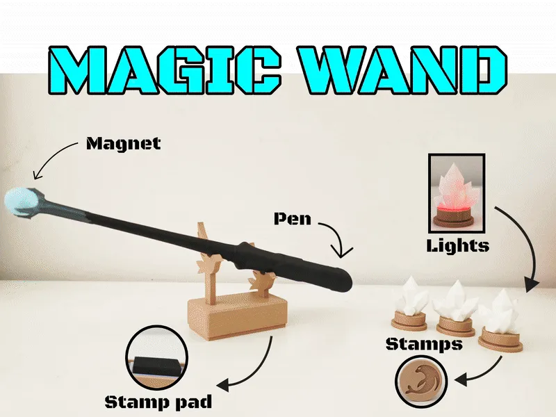Magic Wand - Free 3D Print Model - MakerWorld