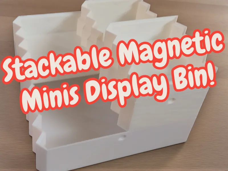 ZigZag Mini Bin – Magnetic Stackable Mini Display