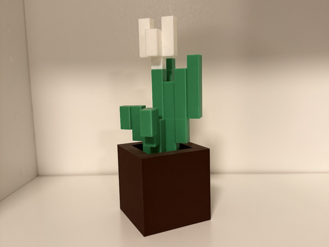 Minecraft White tulip in pot - no AMS & AMS