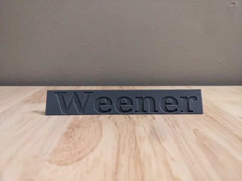 Weener Nametag