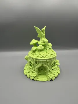 Caja o estuche: Fairy Mushroom Tree Stump Jewelry Box Container — vista de referencia 5