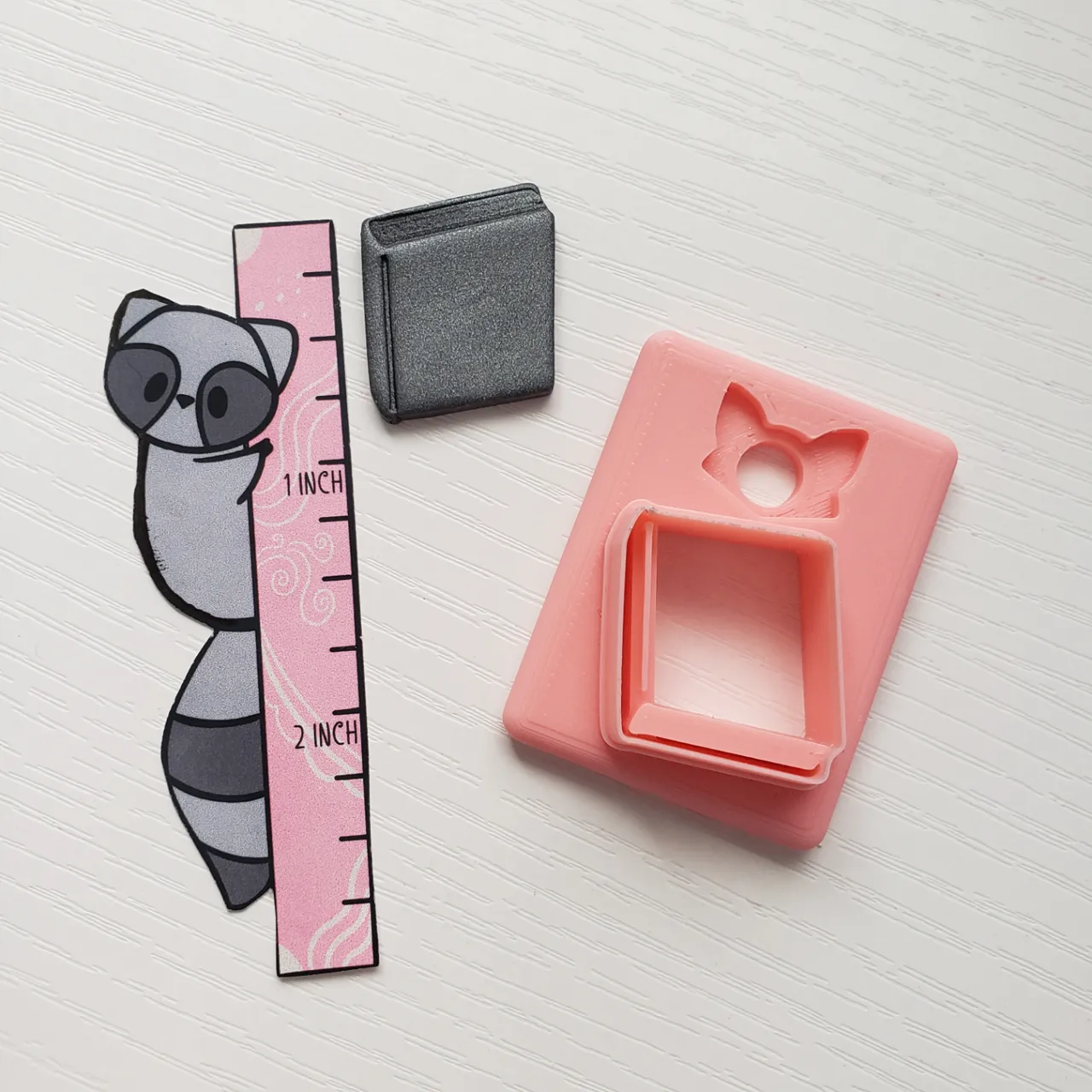Closed Book Polymer Clay Earring Cutter view 3