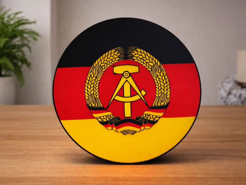 DDR Fahnenlampe