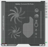 H2 Series, one plate, Translucent PETG, 2,5h, 65g