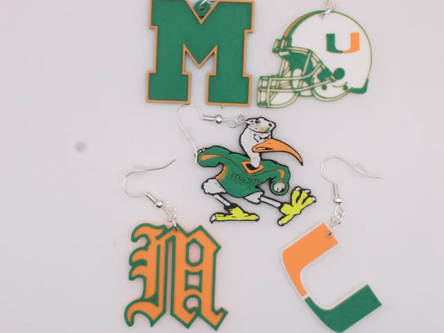 Miami Hurricanes Earrings
