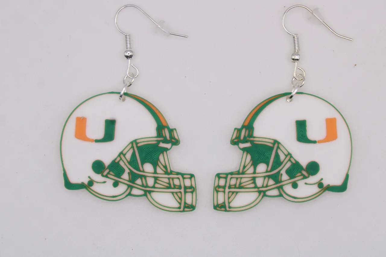Miami Hurricanes Earrings view 4