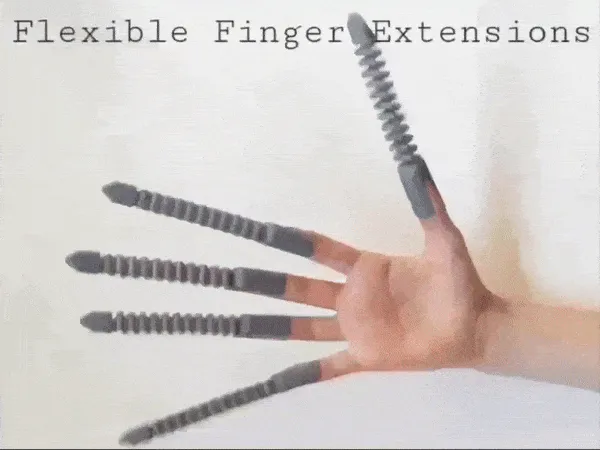Extensions de doigts flexibles
