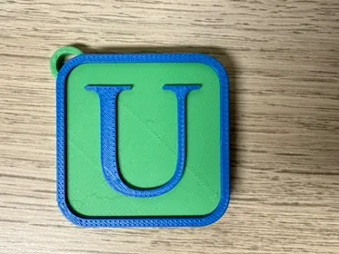 Schlüsselanhänger Buchstabe U Keychain Letter U