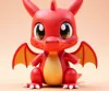 Cute red dragon