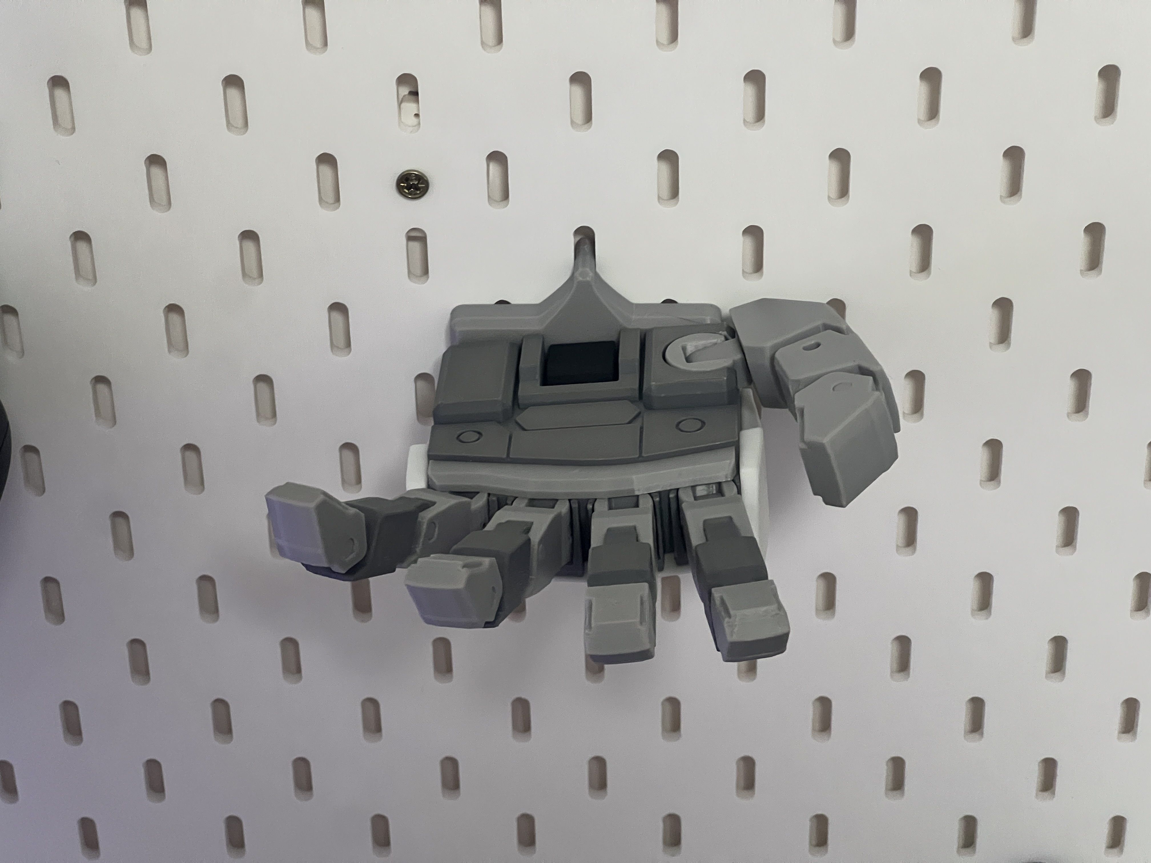 Miniatura 2 do modelo 3D 高达机械手洞洞板支架（适配SKADIS斯考迪斯）