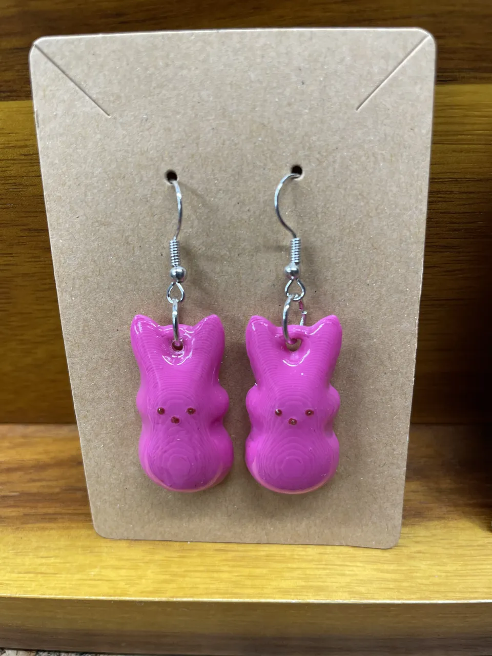 Peeps Easter Bunny Earrings view 3