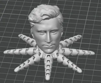 Octopus with a human head