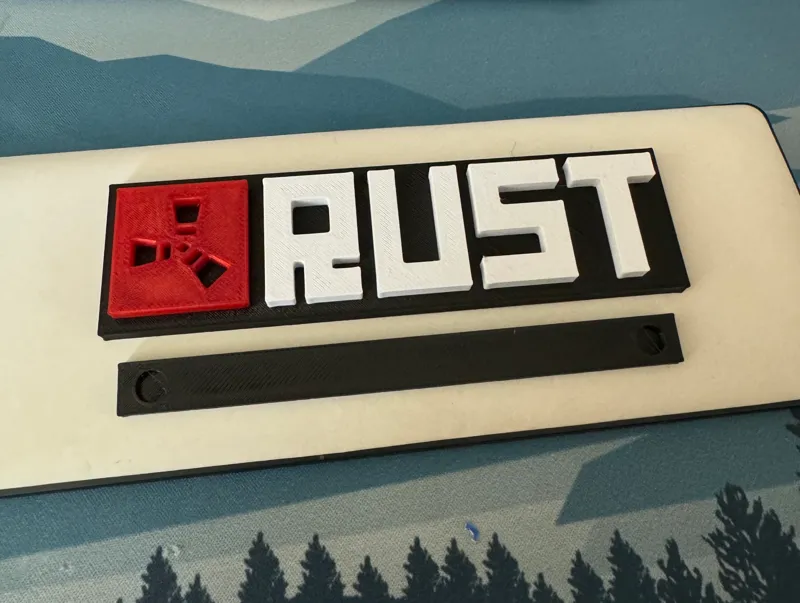 Rust Logo Magnet with mount