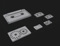 Pendentif cassette rétro (lecteur de musique ou carte d'accès) — photo 6