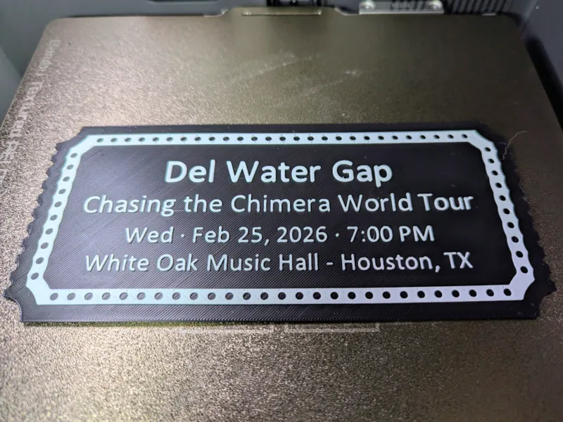 Concert Ticket Gift Voucher