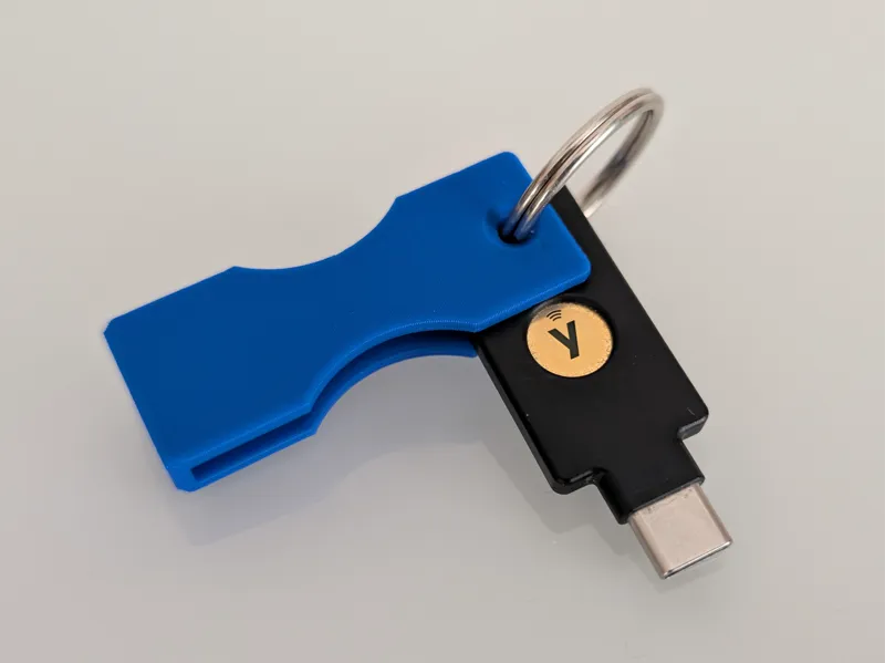Key Ring Case for Yubikey 5C (USB-C) or 5 (USB-A)