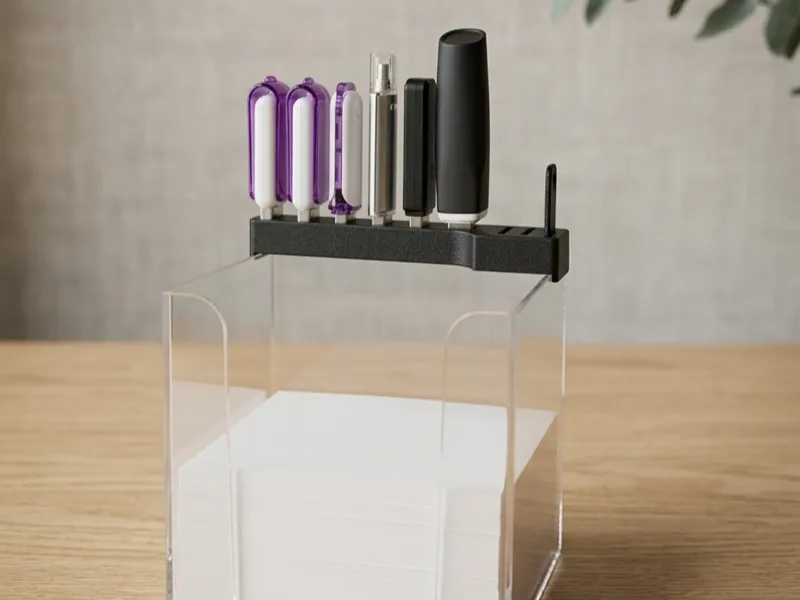 USB Stick- und SD Kartenhalter für Zettelbox