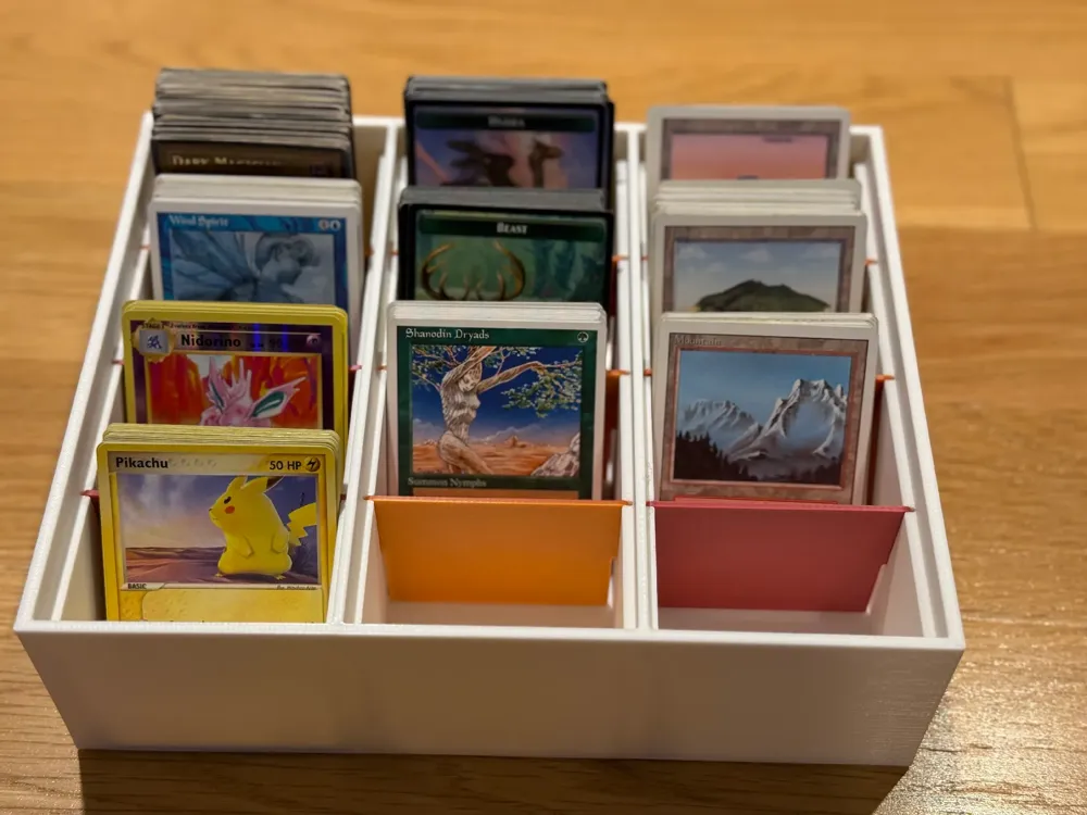 TCG Card Sorting & Grading Tray for Magic Pokemon - Free 3D Print Model ...