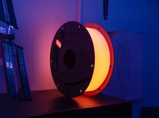 Customizable LED Spool Lamp