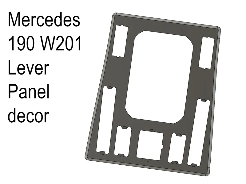 Mercedes 190 W201 Lever Panel decor
